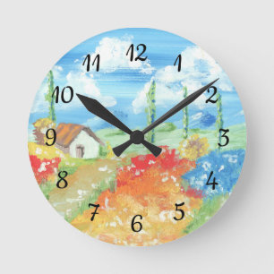 Landschap van de uitgestrektheid van Toscane Ronde Klok