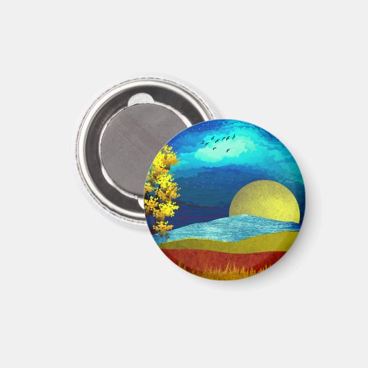 landschap van de vloeibare lucht magneet (Voorkant / Achterkant)