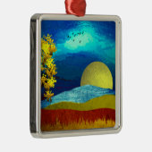 landschap van de vloeibare lucht metalen ornament (Rechts)