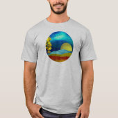 landschap van de vloeibare lucht t-shirt (Voorkant)