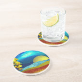 landschap van de vloeibare lucht zandsteen onderzetter (Zijkant)