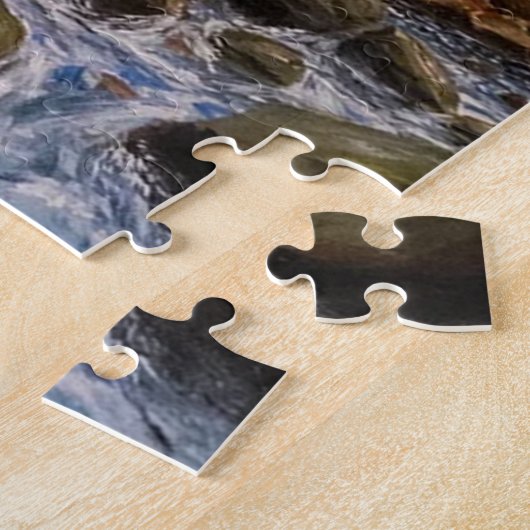 Landschap van de waterval legpuzzel (Zijkant)