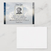 Landschap van de wolk na begrafenis dank u kaarten notitiekaartje (Voorkant / Achterkant)