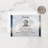 Landschap van de wolk na begrafenis dank u kaarten notitiekaartje (Voorkant / Achterkant in situ)