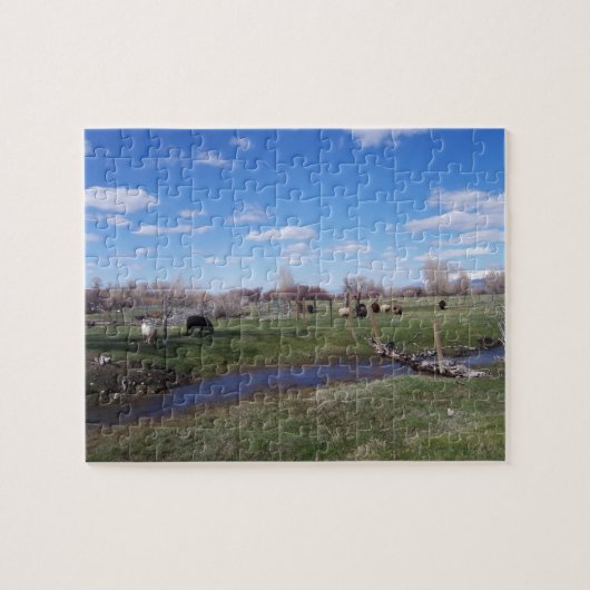 Landschap van dieren legpuzzel (Horizontaal)