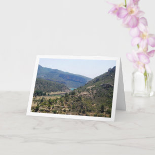 Landschap van Domeño Viejo in Valencia, Spanje Kaart