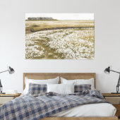 Landschap van een antieke weide op het platteland canvas afdruk (Insitu (Slaapkamer))