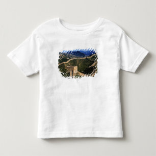 Landschap van Grote Muur, Jinshanling, China Kinder Shirts