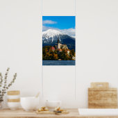 Landschap van het Bledmeer in de herfst Poster (Keuken)