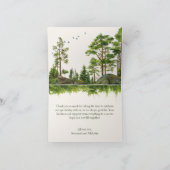 Landschap van het bosgebergte | Natuur bruiloft Bedankkaart (Binnen)