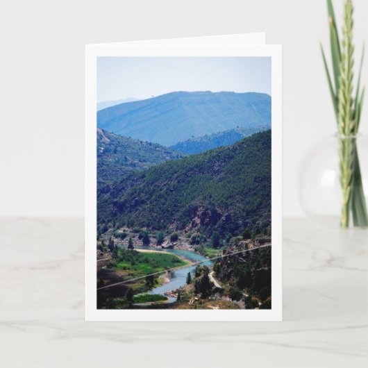 Landschap van het Loriguilla-stuwmeer, Domeño Viej Kaart (Voorkant)