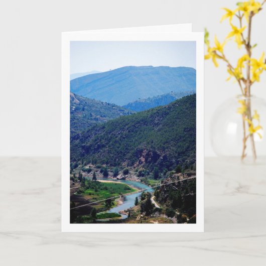 Landschap van het Loriguilla-stuwmeer, Domeño Viej Kaart (Gele Bloem)
