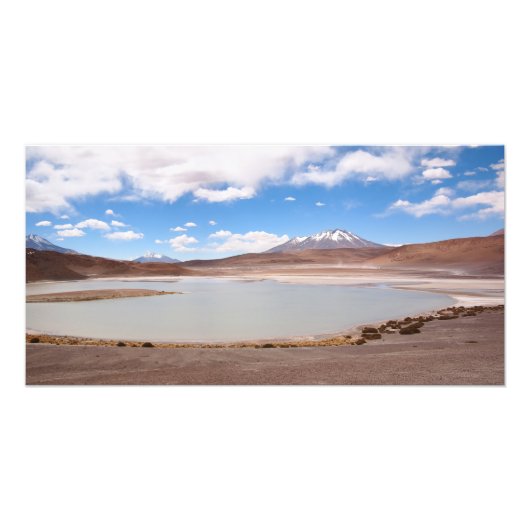 Landschap van het meer op de foto van Altiplano Afdruk (Voorkant)