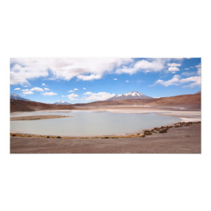 Landschap van het meer op de foto van Altiplano Foto Afdruk