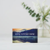 landschap van het natuur-kunstgebergte visitekaartje (Staand voorkant)