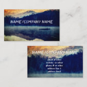 landschap van het natuur-kunstgebergte visitekaartje (Voorkant / Achterkant)