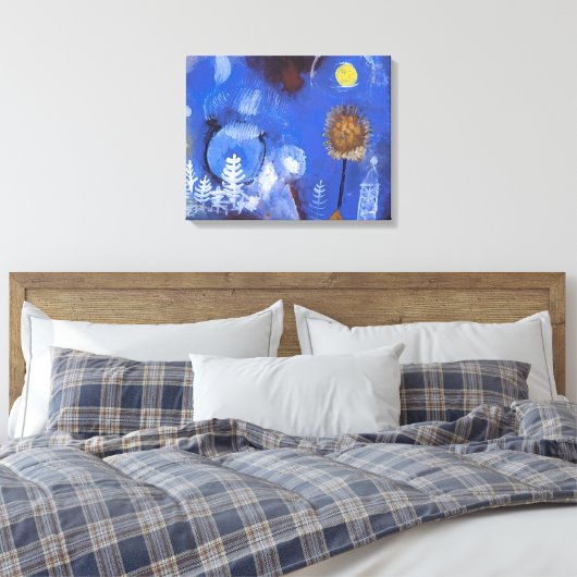 "Landschap van het verleden" door Paul Klee Canvas Afdruk (Insitu (Slaapkamer))
