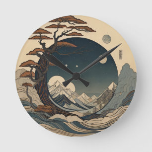 Landschap van Japan Ronde Klok