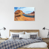 Landschap van Lake Powell Canvas Afdruk (Insitu (Slaapkamer))