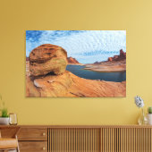 Landschap van Lake Powell Canvas Afdruk (Insitu (Woonkamer))