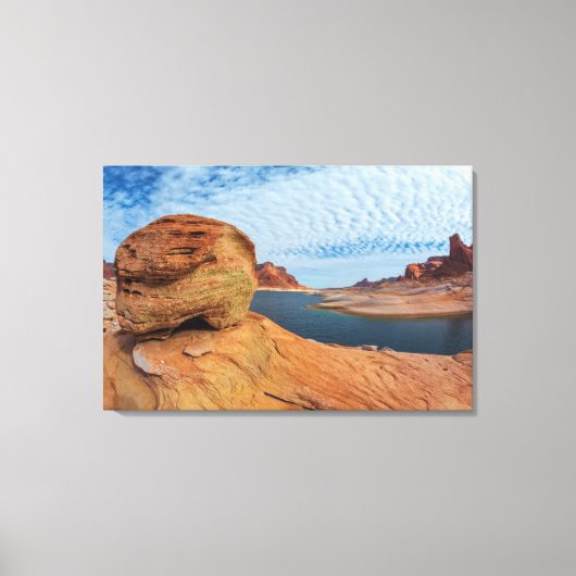Landschap van Lake Powell Canvas Afdruk (Voorkant)