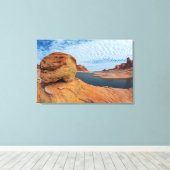 Landschap van Lake Powell Canvas Afdruk (Insitu (Houten vloer))