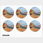 Landschap van Lake Powell Ronde Sticker (Vel)