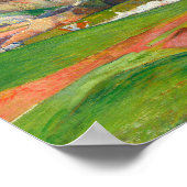 Landschap van Le Pouldu door Paul Gauguin Poster (Hoek)