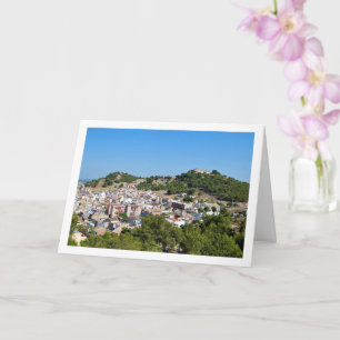 Landschap van Lliria-stad in Valencia, Spanje Kaart
