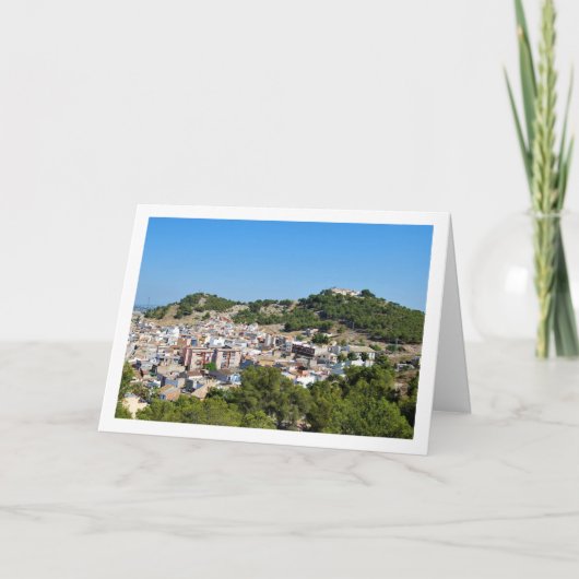 Landschap van Lliria Stad in Valencia, Spanje Kaart (Voorkant)