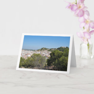 Landschap van Lliria Stad in Valencia, Spanje Kaart