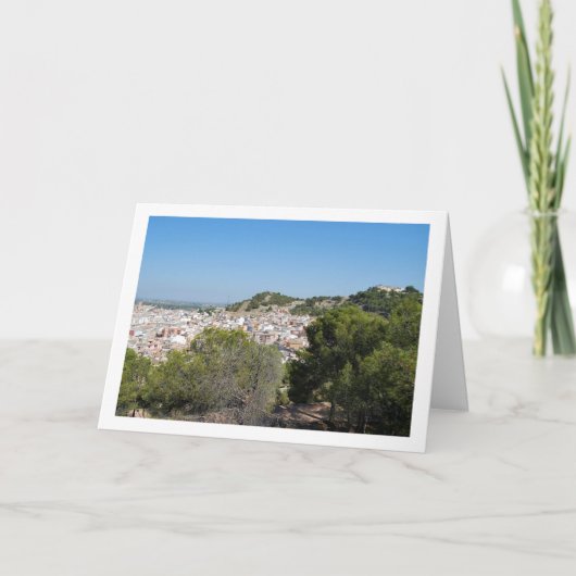 Landschap van Lliria Town in Valencia, Spanje Kaart (Voorkant)