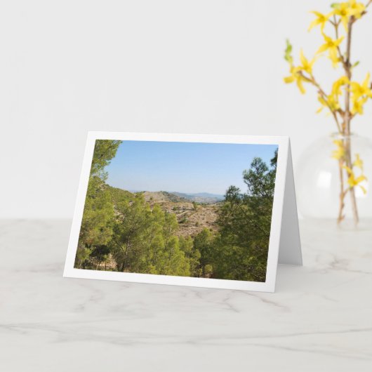 Landschap van Lliria, Valencia, Spanje Kaart (Gele Bloem)