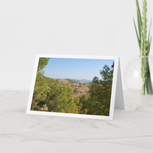 Landschap van Lliria, Valencia, Spanje Kaart (Voorkant)