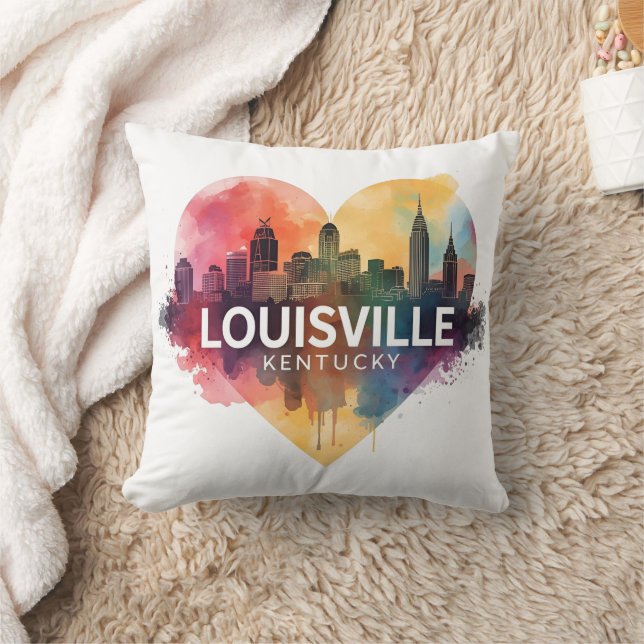 Landschap van Louisville Kentucky USA Kussen (Deken)