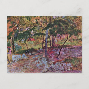 Landschap van Martinique door Gauguin Paul Briefkaart
