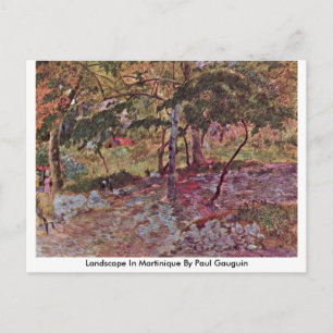 Landschap van Martinique door Paul Gauguin Briefkaart