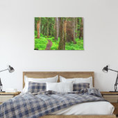 Landschap van oerbos canvas afdruk (Insitu (Slaapkamer))