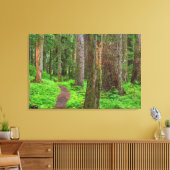 Landschap van oerbos canvas afdruk (Insitu (Woonkamer))