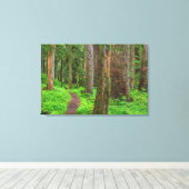 Landschap van oerbos canvas afdruk (Insitu (Houten vloer))