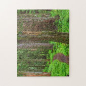 Landschap van oerbos legpuzzel (Verticaal)