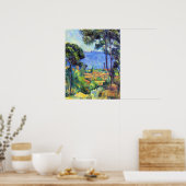 Landschap van Paul Cezanne Poster (Keuken)