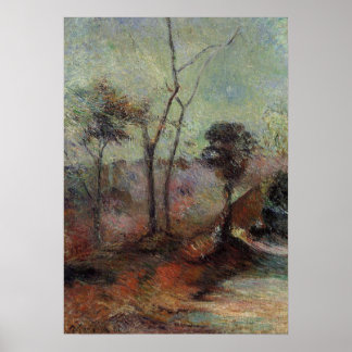 Landschap van Paul Gauguin Poster