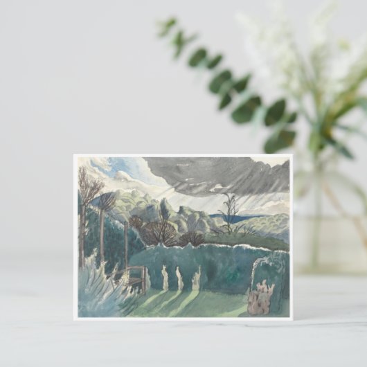 Landschap van Paul Nash Briefkaart (Staand voorkant)