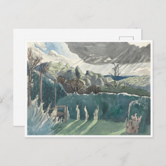 Landschap van Paul Nash Briefkaart (Voorkant / Achterkant)