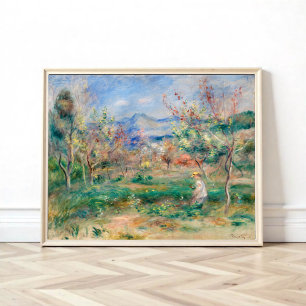 Landschap van Pierre-Auguste Renoir Poster