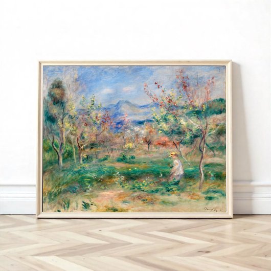 Landschap van Pierre-Auguste Renoir Poster