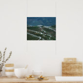 Landschap van rijstterrassen in de berg, 2 poster (Keuken)