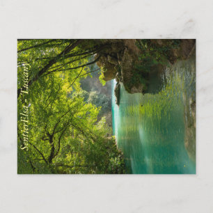 Landschap van rivier Elsa, Tuscany Ansichtkaart Briefkaart