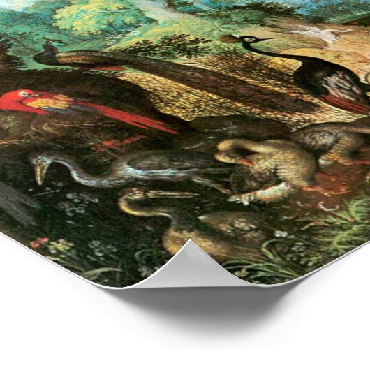  landschap van Roelant Savery met vogels Poster (Hoek)